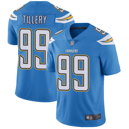 Nike Los Angeles Chargers #99 Jerry Tillery Electric Blue Alternate Youth Stitched NFL Vapor Untouchable Limited Jersey Youth
