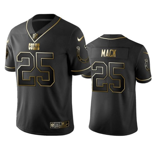 Indianapolis Colts #25 Marlon Mack Men's Stitched NFL Vapor Untouchable Limited Black Golden Jersey Men's