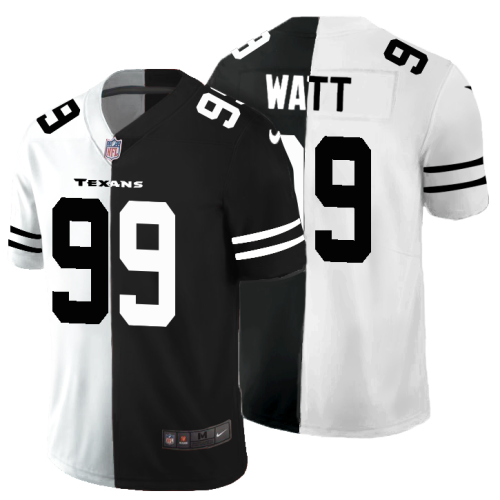 Houston Houston Texans #99 J.J. Watt Men's Black V White Peace Split Nike Vapor Untouchable Limited NFL Jersey Men's
