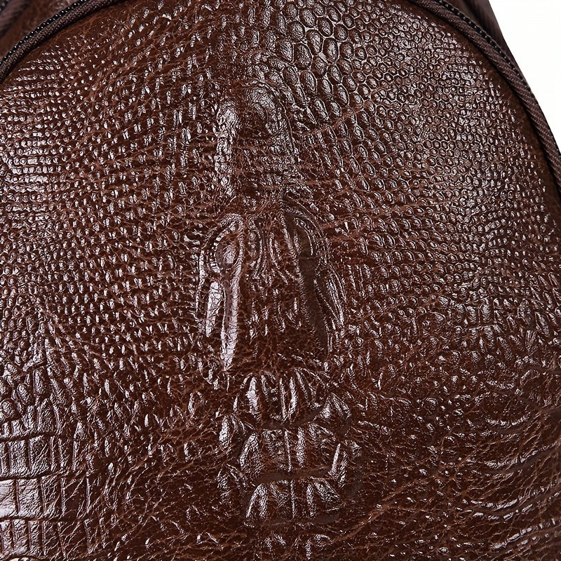 Crocodile Pattern Waterproof Waist Bag, Popular Casual Fashion