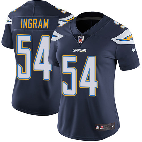 Nike Los Angeles Chargers #54 Melvin Ingram Navy Blue Team Color Women's Stitched NFL Vapor Untouchable Limited Jersey Womens