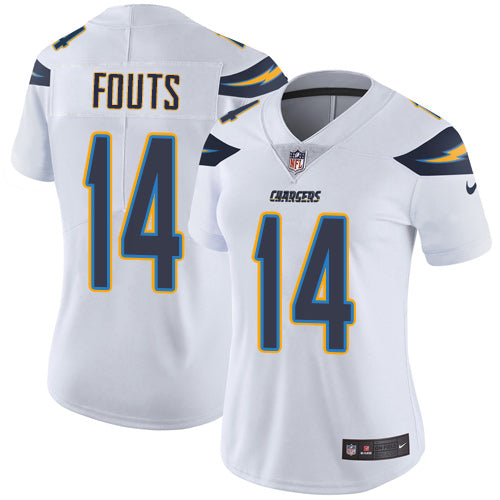 Nike Los Angeles Chargers #14 Dan Fouts White Women's Stitched NFL Vapor Untouchable Limited Jersey Womens