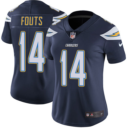 Nike Los Angeles Chargers #14 Dan Fouts Navy Blue Team Color Women's Stitched NFL Vapor Untouchable Limited Jersey Womens