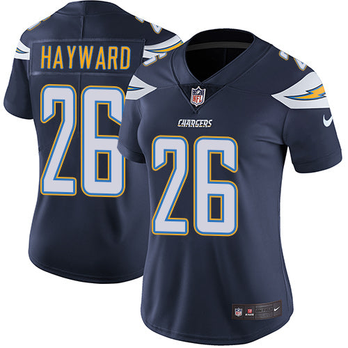 Nike Los Angeles Chargers #26 Casey Hayward Navy Blue Team Color Women's Stitched NFL Vapor Untouchable Limited Jersey Womens