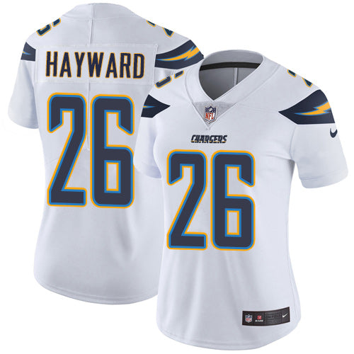 Nike Los Angeles Chargers #26 Casey Hayward White Women's Stitched NFL Vapor Untouchable Limited Jersey Womens