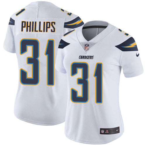 Nike Los Angeles Chargers #31 Adrian Phillips White Women's Stitched NFL Vapor Untouchable Limited Jersey Womens