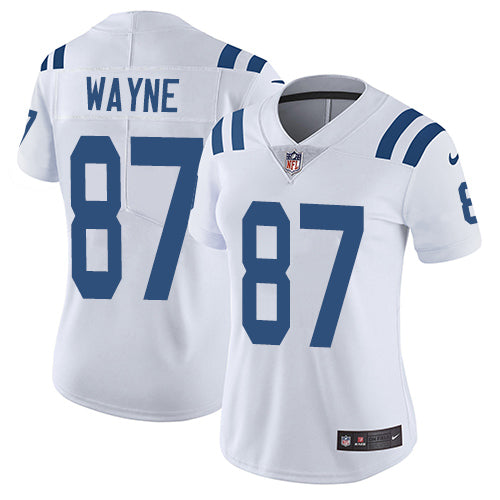 Nike Indianapolis Colts #87 Reggie Wayne White Women's Stitched NFL Vapor Untouchable Limited Jersey Womens