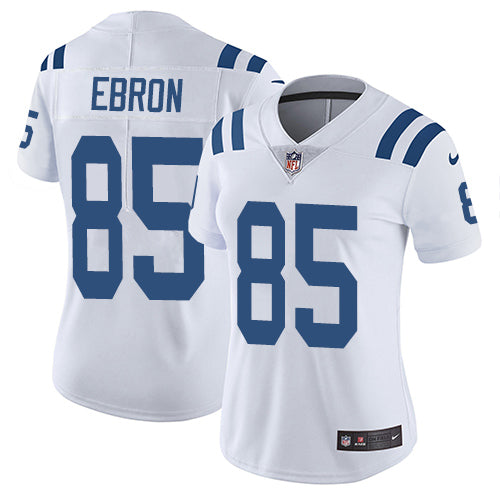 Nike Indianapolis Colts #85 Eric Ebron White Women's Stitched NFL Vapor Untouchable Limited Jersey Womens