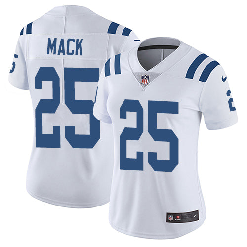 Nike Indianapolis Colts #25 Marlon Mack White Women's Stitched NFL Vapor Untouchable Limited Jersey Womens