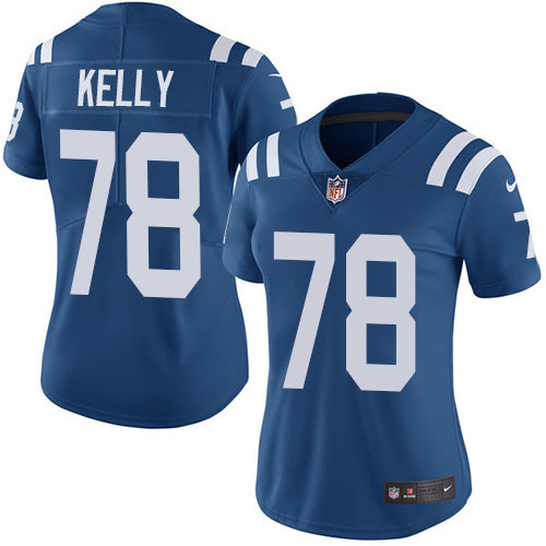 Nike Indianapolis Colts #78 Ryan Kelly Royal Blue Team Color Women's Stitched NFL Vapor Untouchable Limited Jersey Womens