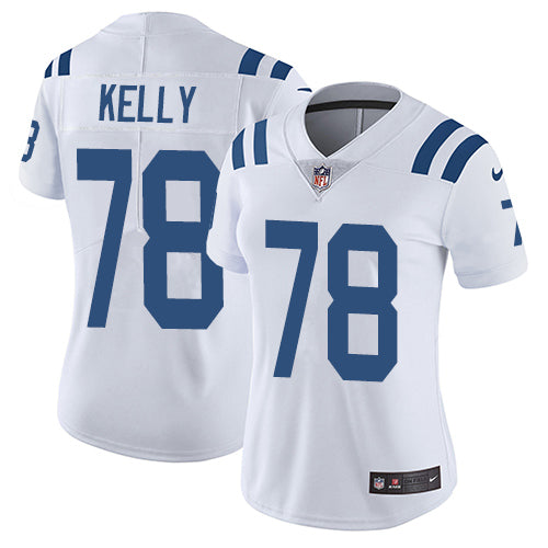 Nike Indianapolis Colts #78 Ryan Kelly White Women's Stitched NFL Vapor Untouchable Limited Jersey Womens