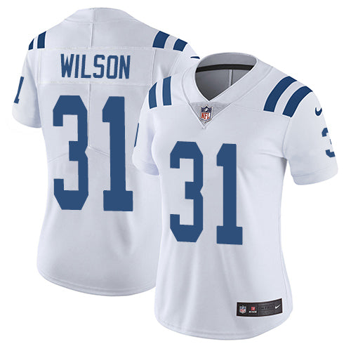 Nike Indianapolis Colts #31 Quincy Wilson White Women's Stitched NFL Vapor Untouchable Limited Jersey Womens