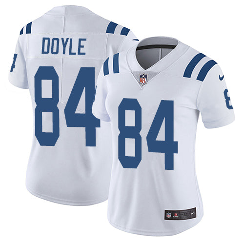 Nike Indianapolis Colts #84 Jack Doyle White Women's Stitched NFL Vapor Untouchable Limited Jersey Womens