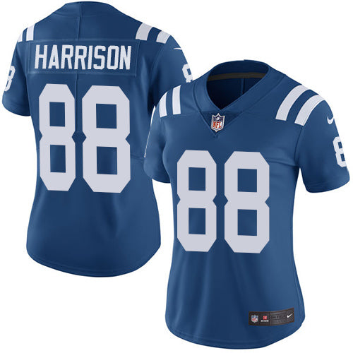 Nike Indianapolis Colts #88 Marvin Harrison Royal Blue Team Color Women's Stitched NFL Vapor Untouchable Limited Jersey Womens