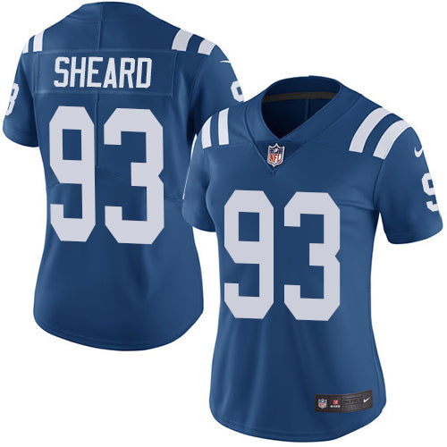 Nike Indianapolis Colts #93 Jabaal Sheard Royal Blue Team Color Women's Stitched NFL Vapor Untouchable Limited Jersey Womens