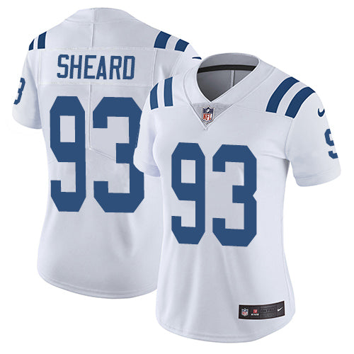 Nike Indianapolis Colts #93 Jabaal Sheard White Women's Stitched NFL Vapor Untouchable Limited Jersey Womens