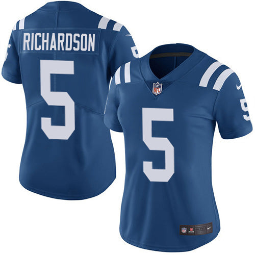 Nike Indianapolis Colts #5 Anthony Richardson Royal Blue Team Color Women's Stitched NFL Vapor Untouchable Limited Jersey Womens