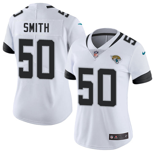 Nike Jacksonville Jaguars #50 Telvin Smith White Women's Stitched NFL Vapor Untouchable Limited Jersey Womens