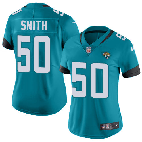 Nike Jacksonville Jaguars #50 Telvin Smith Teal Green Alternate Women's Stitched NFL Vapor Untouchable Limited Jersey Womens