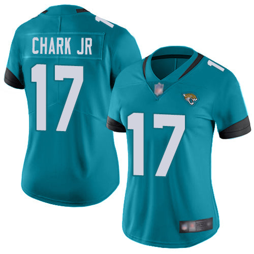 Nike Jacksonville Jaguars #17 DJ Chark Jr Teal Green Alternate Women's Stitched NFL Vapor Untouchable Limited Jersey Womens