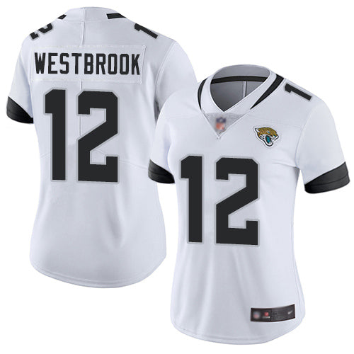 Nike Jacksonville Jaguars #12 Dede Westbrook White Women's Stitched NFL Vapor Untouchable Limited Jersey Womens