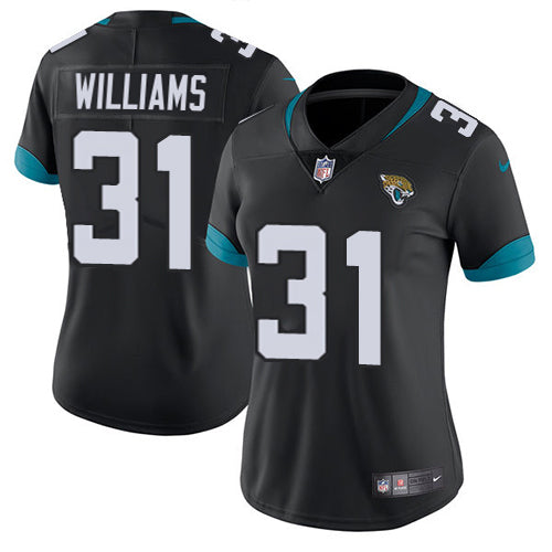 Nike Jacksonville Jaguars #31 Darious Williams Black Team Color Women's Stitched NFL Vapor Untouchable Limited Jersey Womens