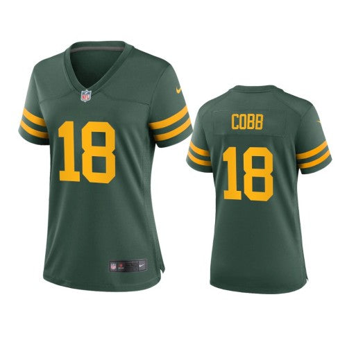 Green Bay Green Bay Packers #18 Randall Cobb Women's Nike Alternate Game Player NFL Jersey - Green Womens