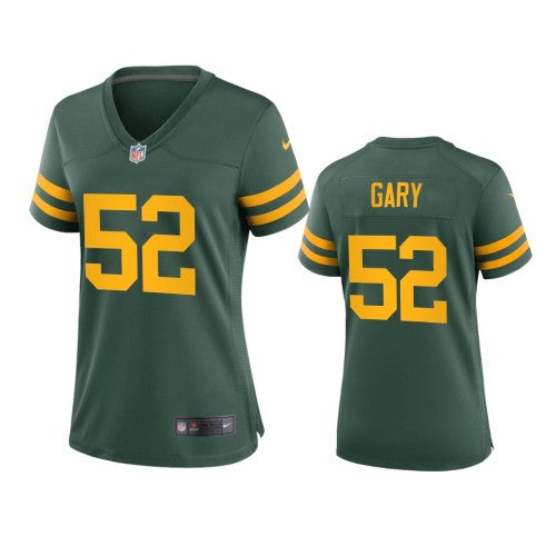 Green Bay Green Bay Packers #52 Rashan Gary Women's Nike Alternate Game Player NFL Jersey - Green Womens