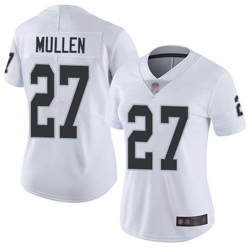 Nike Las Vegas Raiders #27 Trayvon Mullen White Women's Stitched NFL Vapor Untouchable Limited Jersey Womens