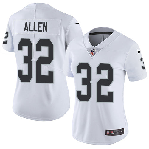 Nike Las Vegas Raiders #32 Marcus Allen White Women's Stitched NFL Vapor Untouchable Limited Jersey Womens