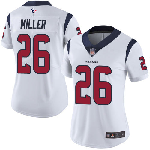 Nike Houston Texans #26 Lamar Miller White Women's Stitched NFL Vapor Untouchable Limited Jersey Womens