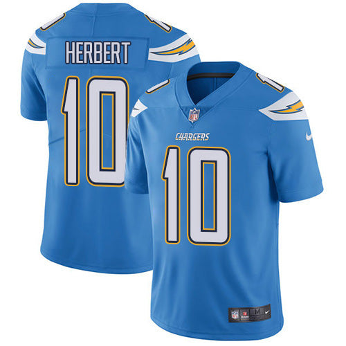 Nike Los Angeles Chargers #10 Justin Herbert Electric Blue Alternate Youth Stitched NFL Vapor Untouchable Limited Jersey Youth