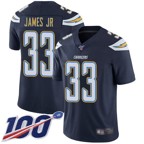 Nike Los Angeles Chargers #33 Derwin James Jr Navy Blue Team Color Youth Stitched NFL 100th Season Vapor Limited Jersey Youth