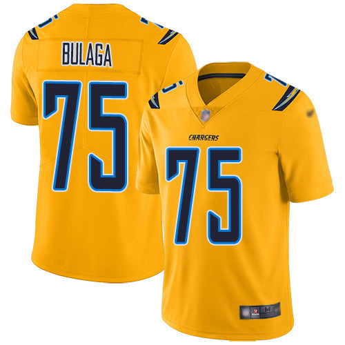 Nike Los Angeles Chargers #75 Bryan Bulaga Gold Youth Stitched NFL Limited Inverted Legend Jersey Youth
