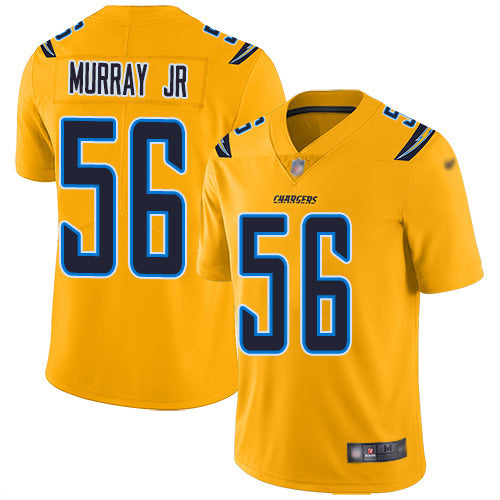 Nike Los Angeles Chargers #56 Kenneth Murray Jr Gold Youth Stitched NFL Limited Inverted Legend Jersey Youth