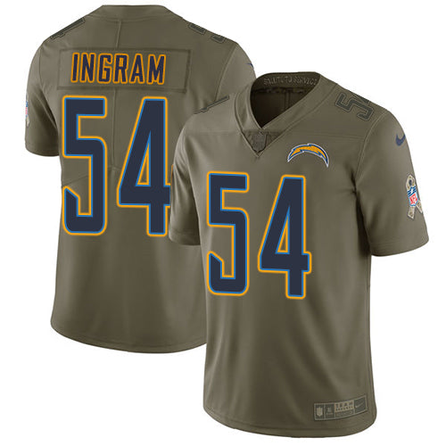 Nike Los Angeles Chargers #54 Melvin Ingram Olive Youth Stitched NFL Limited 2017 Salute to Service Jersey Youth