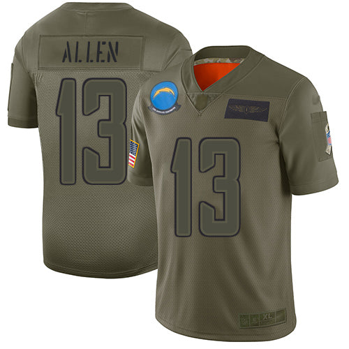 Nike Los Angeles Chargers #13 Keenan Allen Camo Youth Stitched NFL Limited 2019 Salute to Service Jersey Youth