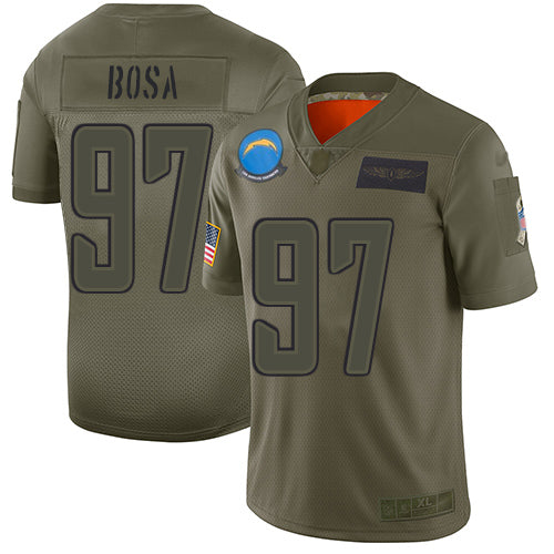 Nike Los Angeles Chargers #97 Joey Bosa Camo Youth Stitched NFL Limited 2019 Salute to Service Jersey Youth