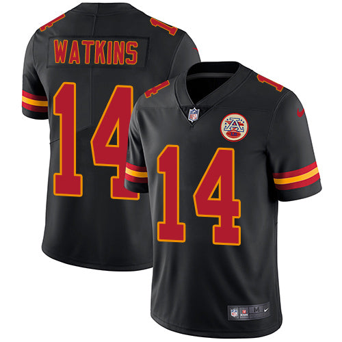 Nike Kansas City Chiefs #14 Sammy Watkins Black Youth Stitched NFL Limited Rush Jersey Youth