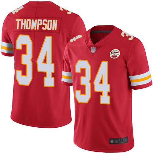 Nike Kansas City Chiefs #34 Darwin Thompson Red Team Color Youth Stitched NFL Vapor Untouchable Limited Jersey Youth