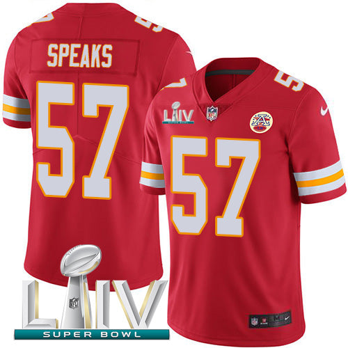 Nike Kansas City Chiefs #57 Breeland Speaks Red Super Bowl LIV 2020 Team Color Youth Stitched NFL Vapor Untouchable Limited Jersey Youth