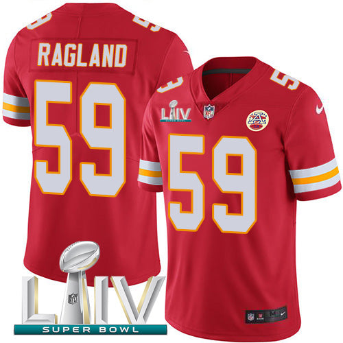 Nike Kansas City Chiefs #59 Reggie Ragland Red Super Bowl LIV 2020 Team Color Youth Stitched NFL Vapor Untouchable Limited Jersey Youth