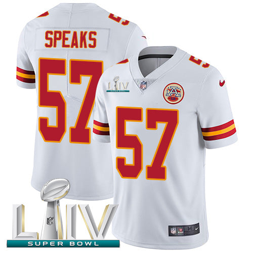 Nike Kansas City Chiefs #57 Breeland Speaks White Super Bowl LIV 2020 Youth Stitched NFL Vapor Untouchable Limited Jersey Youth