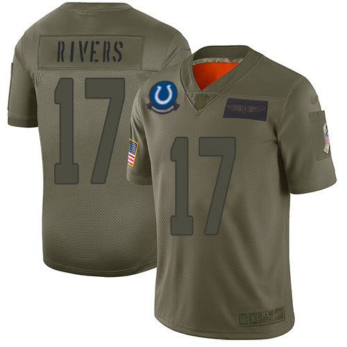 Nike Indianapolis Colts #17 Philip Rivers Camo Youth Stitched NFL Limited 2019 Salute To Service Jersey Youth