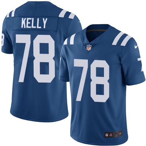 Nike Indianapolis Colts #78 Ryan Kelly Royal Blue Team Color Youth Stitched NFL Vapor Untouchable Limited Jersey Youth