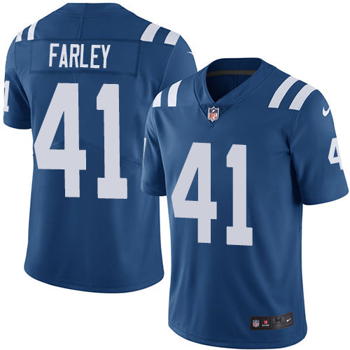 Nike Indianapolis Colts #41 Matthias Farley Royal Blue Team Color Youth Stitched NFL Vapor Untouchable Limited Jersey Youth