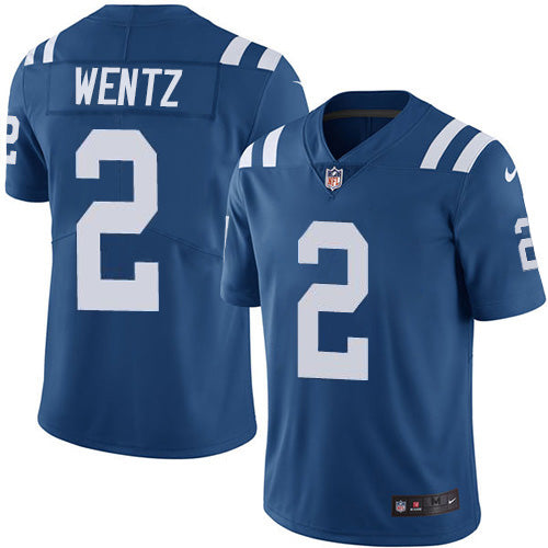 Indianapolis Indianapolis Colts #2 Carson Wentz Royal Blue Team Color Youth Stitched NFL Vapor Untouchable Limited Jersey Youth