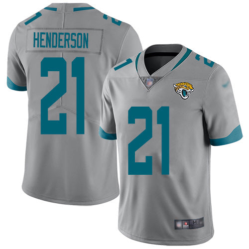 Nike Jacksonville Jaguars #21 C.J. Henderson Silver Youth Stitched NFL Limited Inverted Legend Jersey Youth