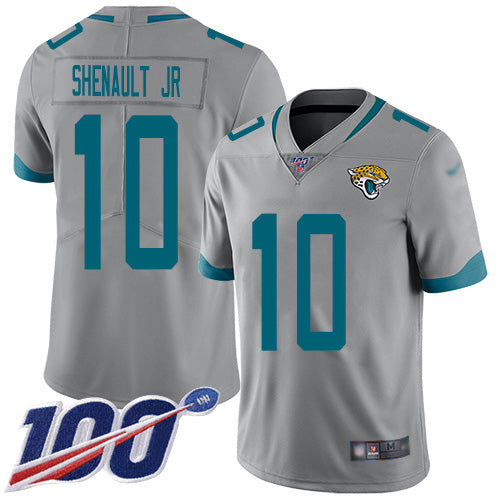 Nike Jacksonville Jaguars #10 Laviska Shenault Jr. Silver Youth Stitched NFL Limited Inverted Legend 100th Season Jersey Youth