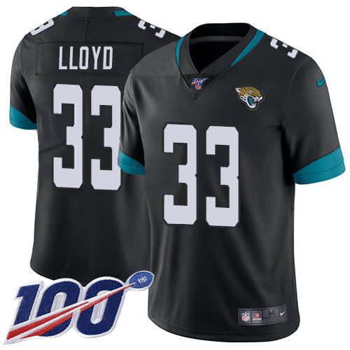 Nike Jacksonville Jaguars #33 Devin Lloyd Black Team Color Youth Stitched NFL 100th Season Vapor Limited Jersey Youth